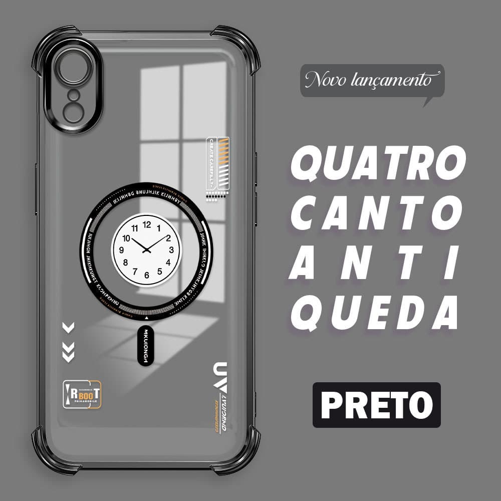 Capinha Para iPhone XR Capa De Celular Case Macia Anti Choque Transparente Protetora FS 0793