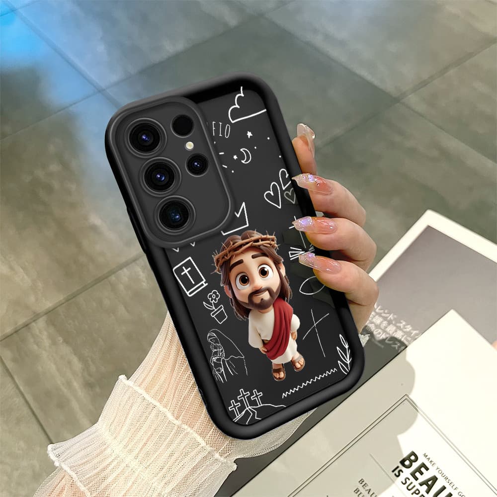 Capa Para Samsung Galaxy S23 Ultra 5G Capinha de Celular de Preta Silicone Estilo Minimalista TY6128