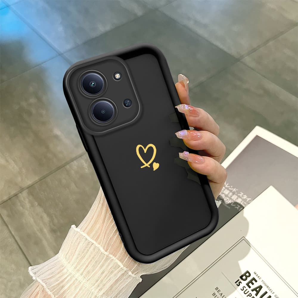 Capinha Para Xiaomi Redmi 15C 4G Capa De Celular Macia Silicone Protetora Preta Case BTY 6098