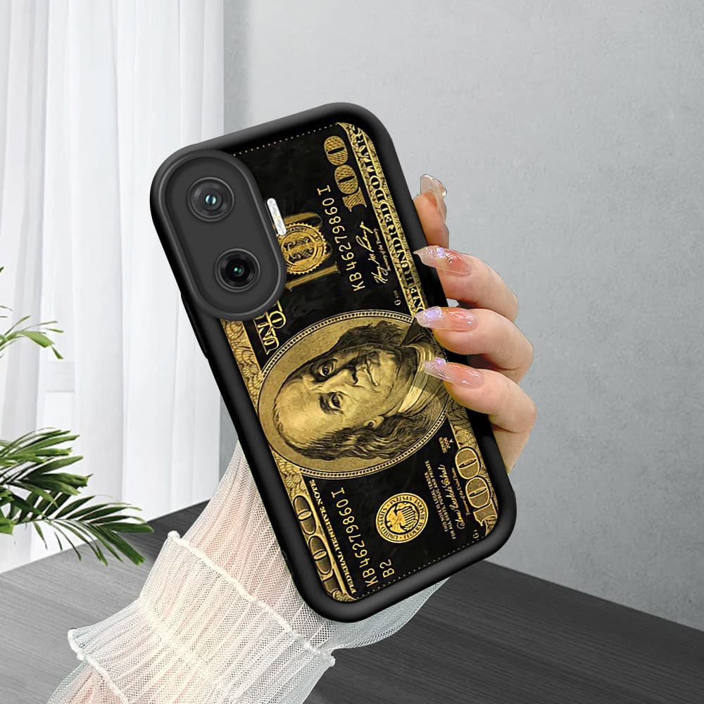 Capinha Macia Silicone Protetora Preta Case Para Xiaomi Poco F7 5G Capa De Celular BTY 5689