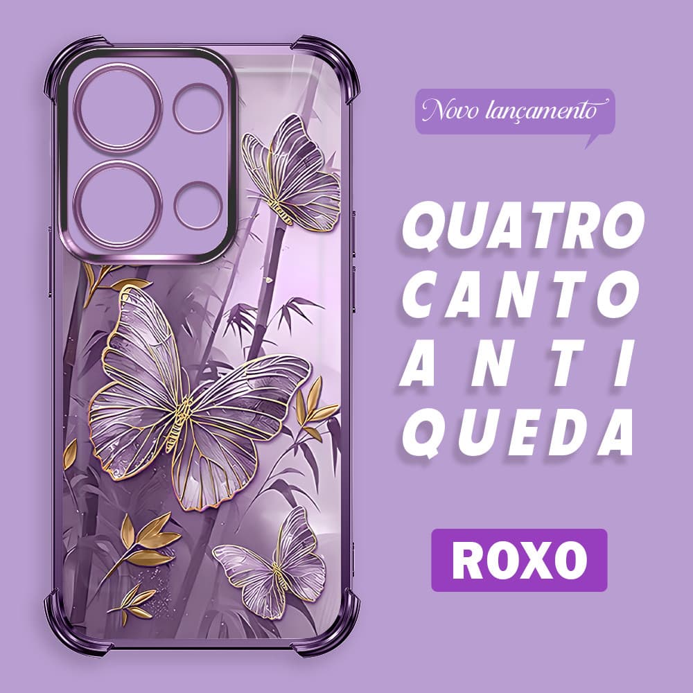 Capa Para Xiaomi Redmi Note 13 Poco M6 Pro 4G Capinha De Celular Macia Case Transparente Anti Choque TPU Normal 0642 FS