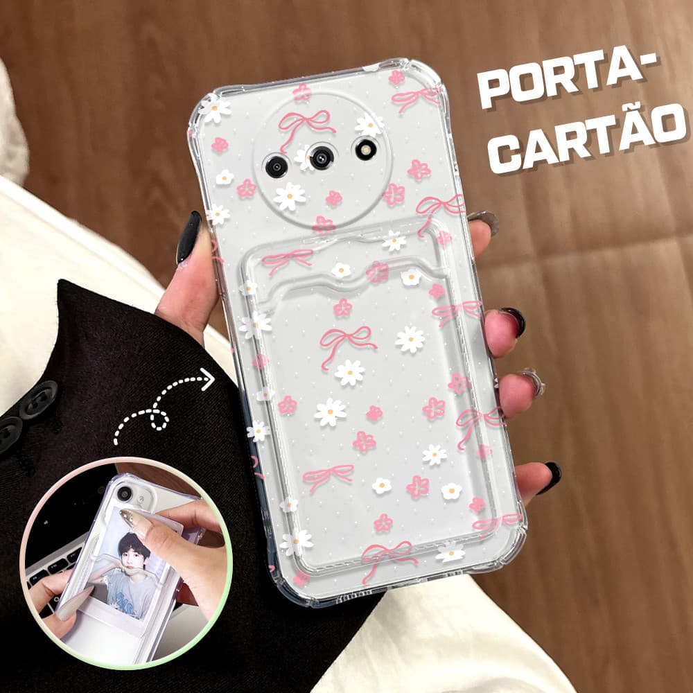 Capinha Porta Cartão Anti Impacto Luxo Para Xiami Redmi A3 A3X Capa De Celular Capa KB6123