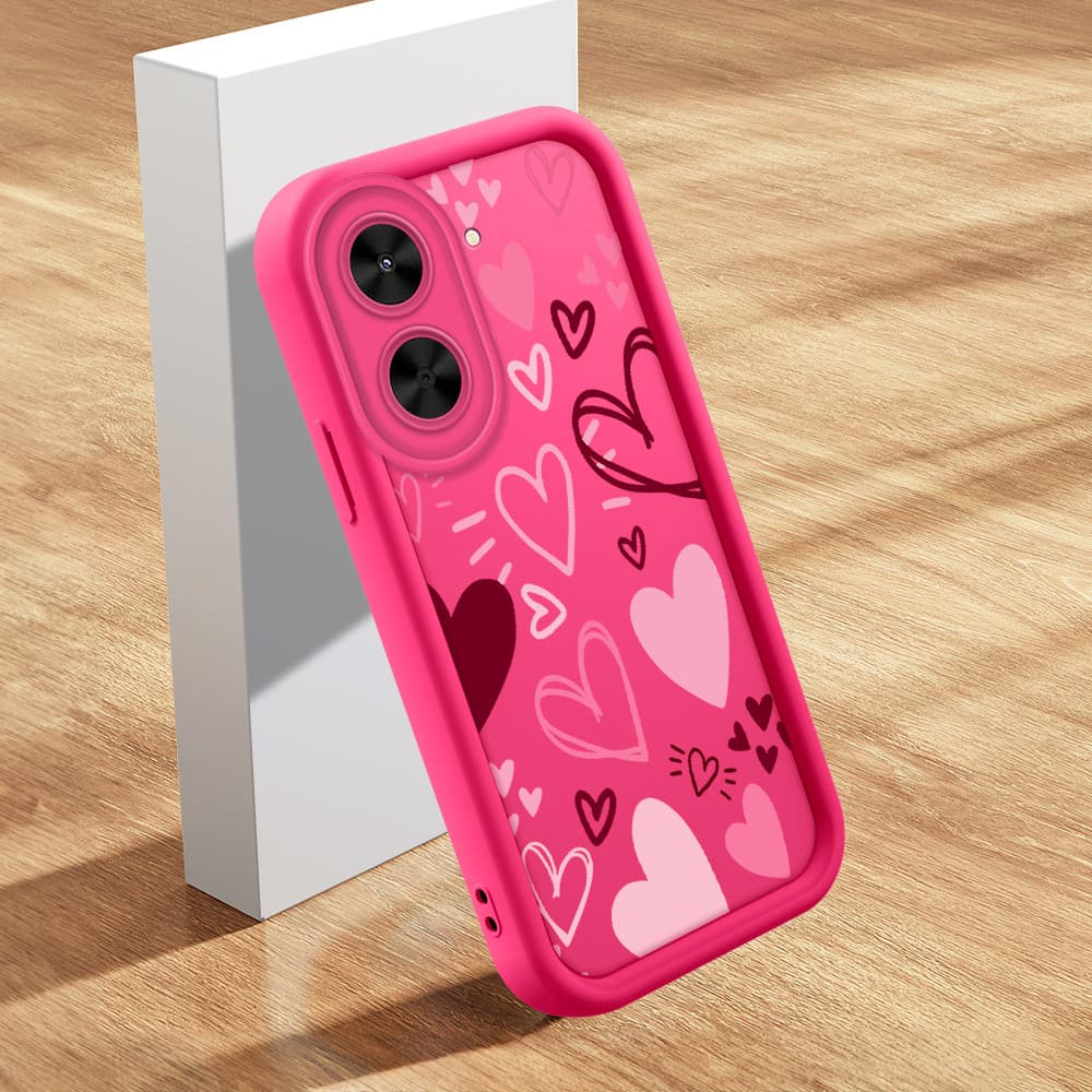 Capinha de Celular Silicone Macio Rosa Verde Fofa Anti Impacto Para Xiaomi Redmi A5 4G Capa Case TY2300