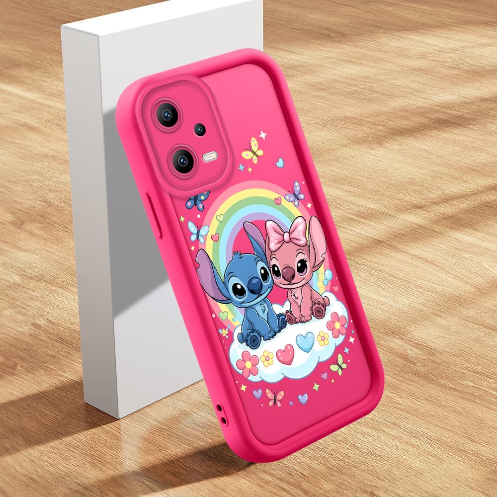 Capinha De Macia Silicone Capa Para Xiaomi Poco X5 Redmi Note 12 5G Capas Fofo Rosa Case Capinhas TY 2294