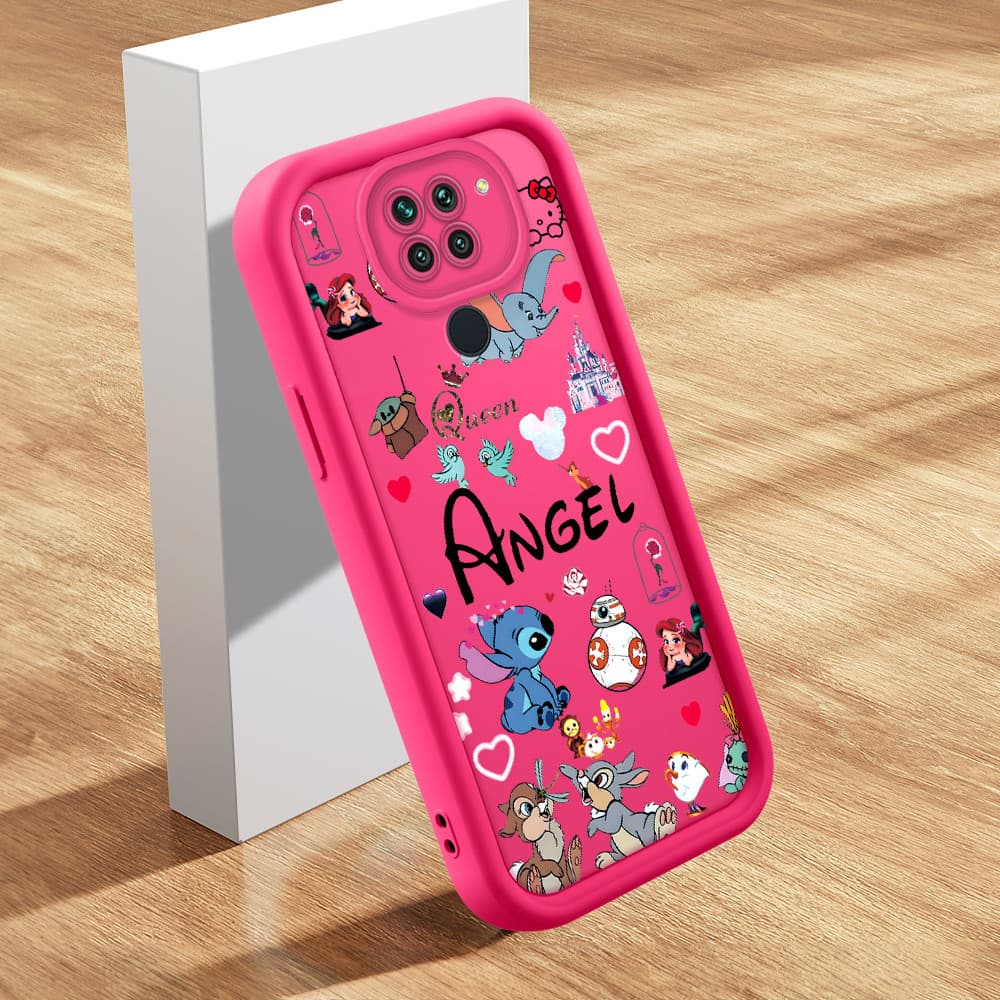 Capinha De Macia Silicone Capa Para Xiaomi Redmi Note 9 Capas Fofo Rosa Case Capinhas TY 2275
