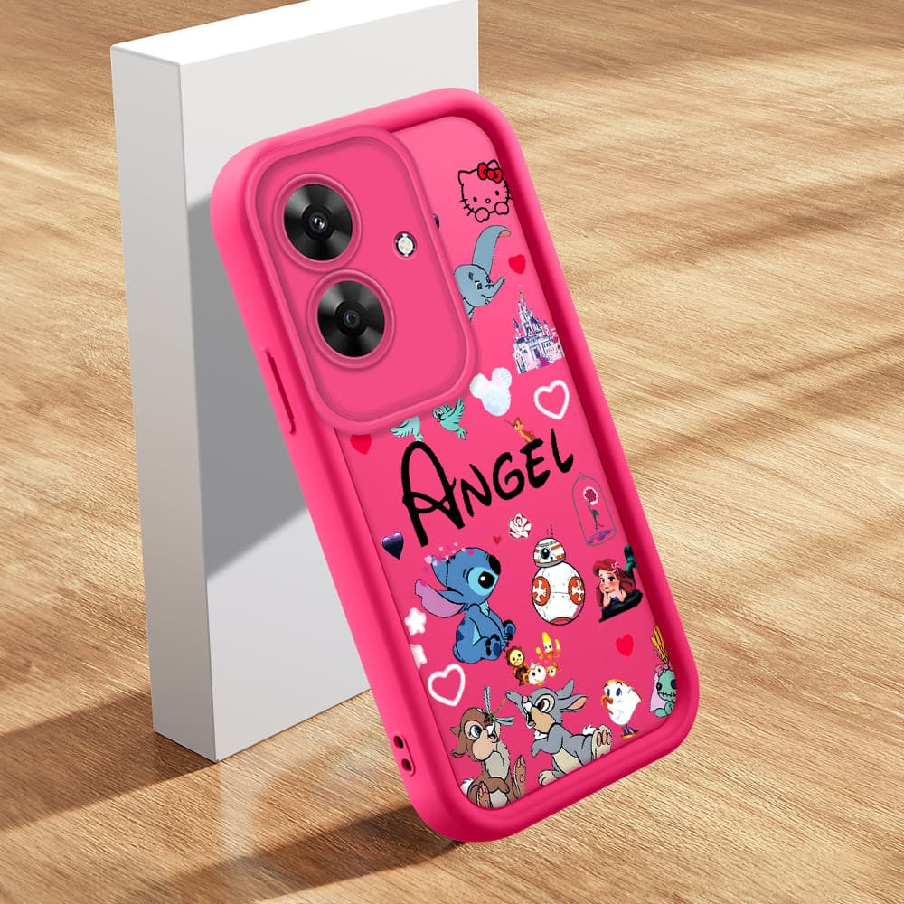 Capinha De Macia Silicone Capa Para Realme Note 60 60X Narzo N61 Capas Fofo Rosa Case Capinhas TY 2275