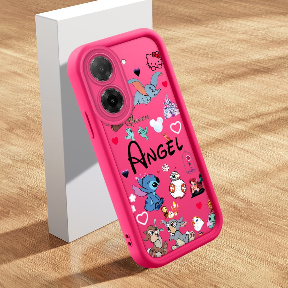 Capinha De Macia Silicone Capa Para Xiaomi Poco C71 Capas Fofo Rosa Case Capinhas TY 2275