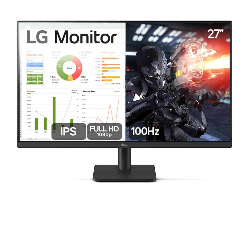 Monitor Gamer LG 27" IPS Full HD 100hz HDMI - 27MS500-B