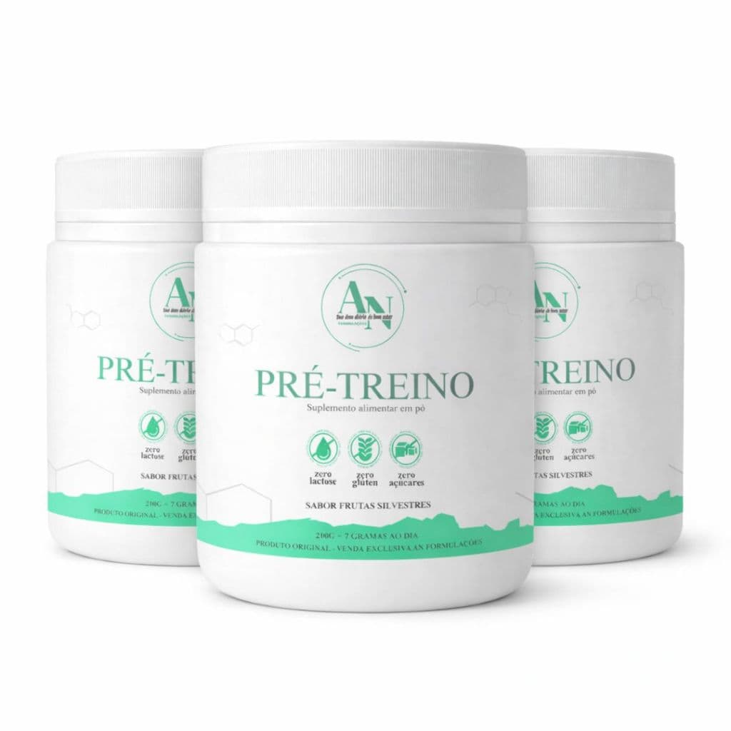 Combo 3 Pré Treino Energy 210g Suplemento Performance Atleta AN Formulações