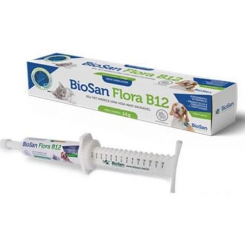 Probiótico Suplemento Flora e Prebiótico Cães e Gatos Biosan