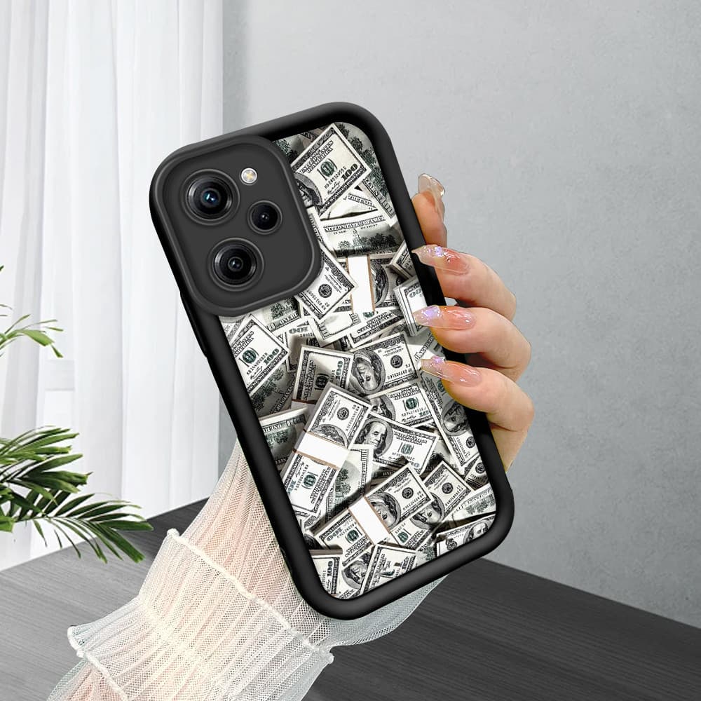 Capinha De Celular Silicone Macio Para Xiaomi Poco X5 Pro 5G Capa Protetora Preto Case 6353 TYB