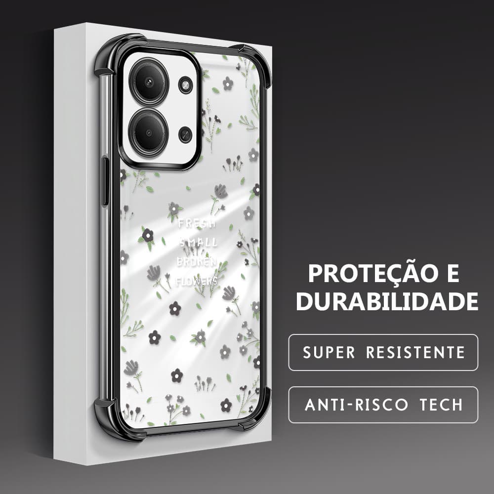 Capa Para Xiaomi Poco C85 4G Capinha De Celular Macia Case Transparente Anti Choque TPU Normal Caso 0339 FS