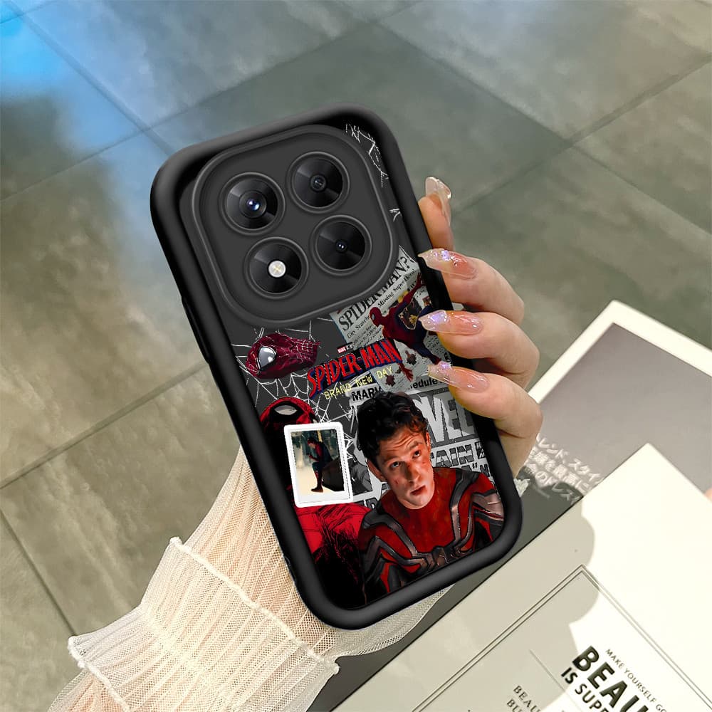 Capinha Macia Silicone Protetora Preta Case Para Xiaomi Redmi Note 14 Pro Poco X7 5G Capa De Celular BTY 8387