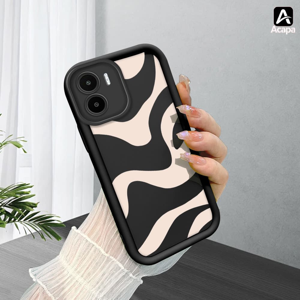 Capinha Para Xiaomi Redmi A1 A2 Capa De Celular Macio Silicone Preta Proteção Case BTY 5549