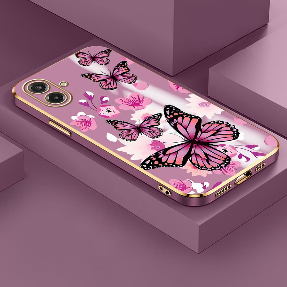 Capinha De Telefone Borboleta Para Samsung Galaxy A07 4G Silicone Capa De Celular DD1918