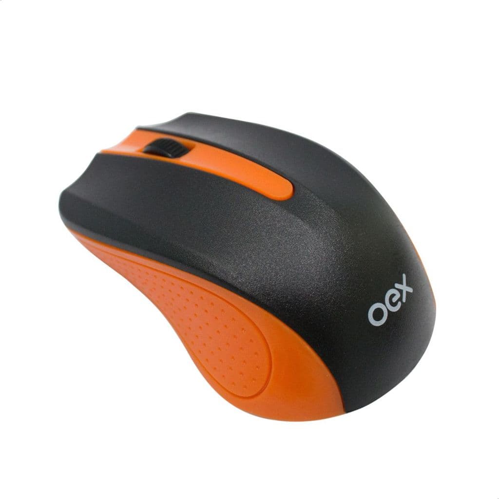 Mouse Óptico Sem Fio Oex Experience MS404 1200 DPI Ergonômico Pilhas AAA Para Notebook