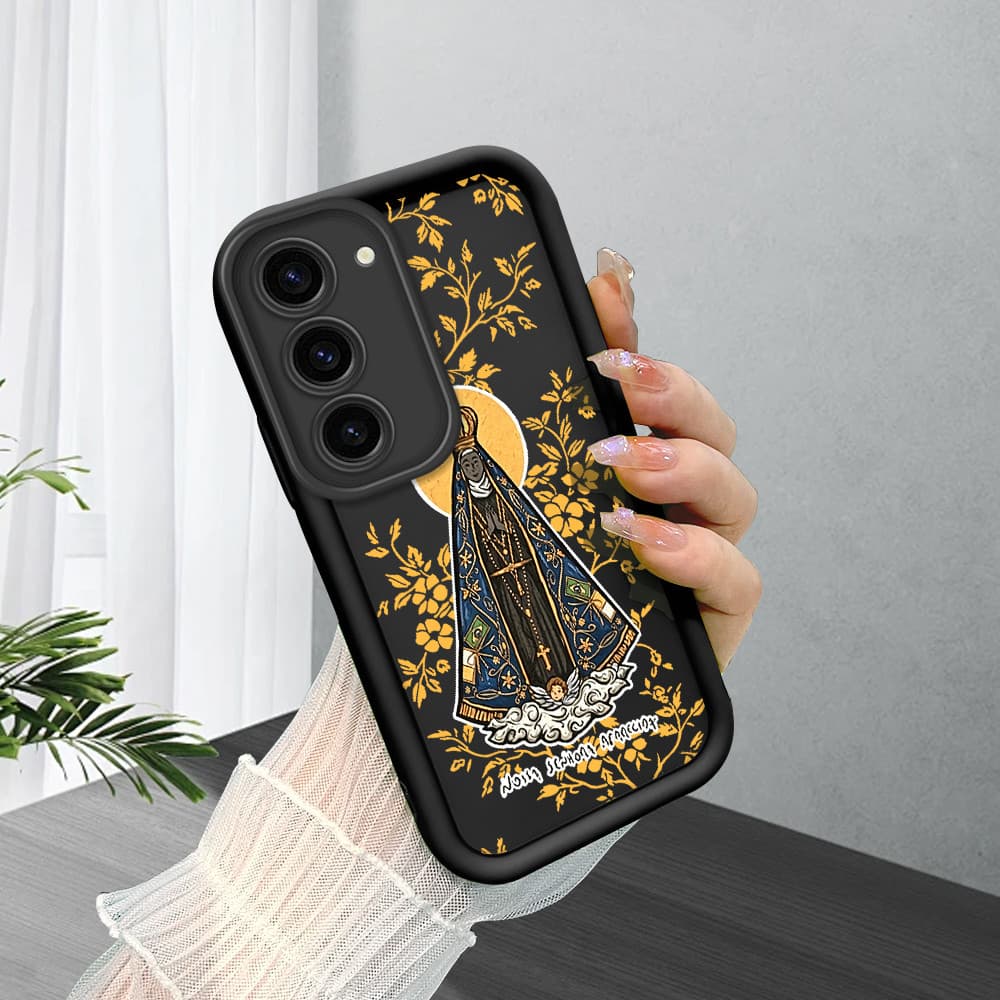 Capinha De Celular Silicone Macio Para Samsung Galaxy S23 5G Capa Protetora Preto Case 7712 TYB