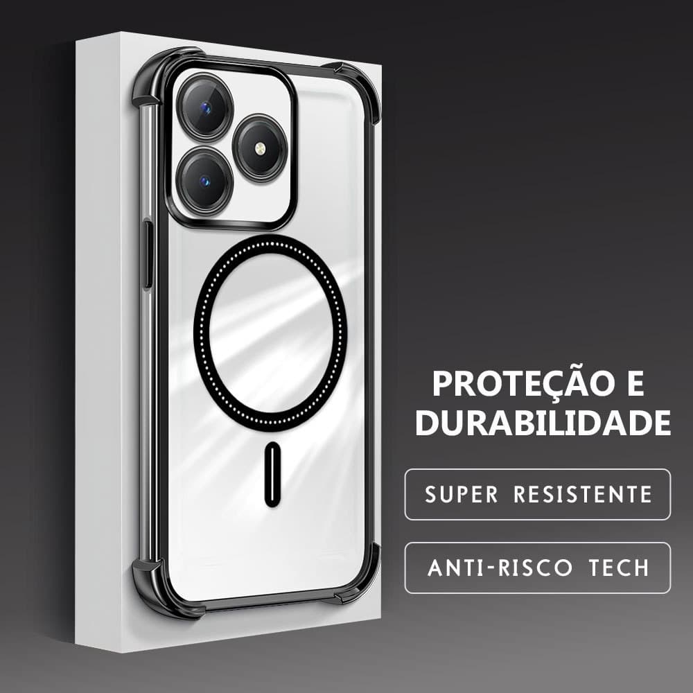 Capinha Anti-Queda Transparente Para Realme C61 C63 Capa De Celular Macia Design Minimalista FS0842
