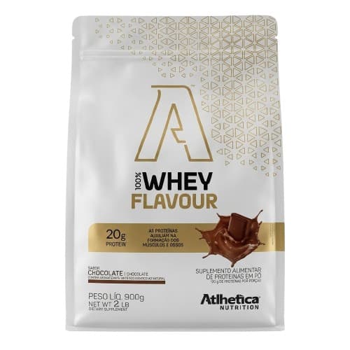 Whey Protein 100% Whey Flavour Chocolate Refil 900g Atlhetica Nutrition