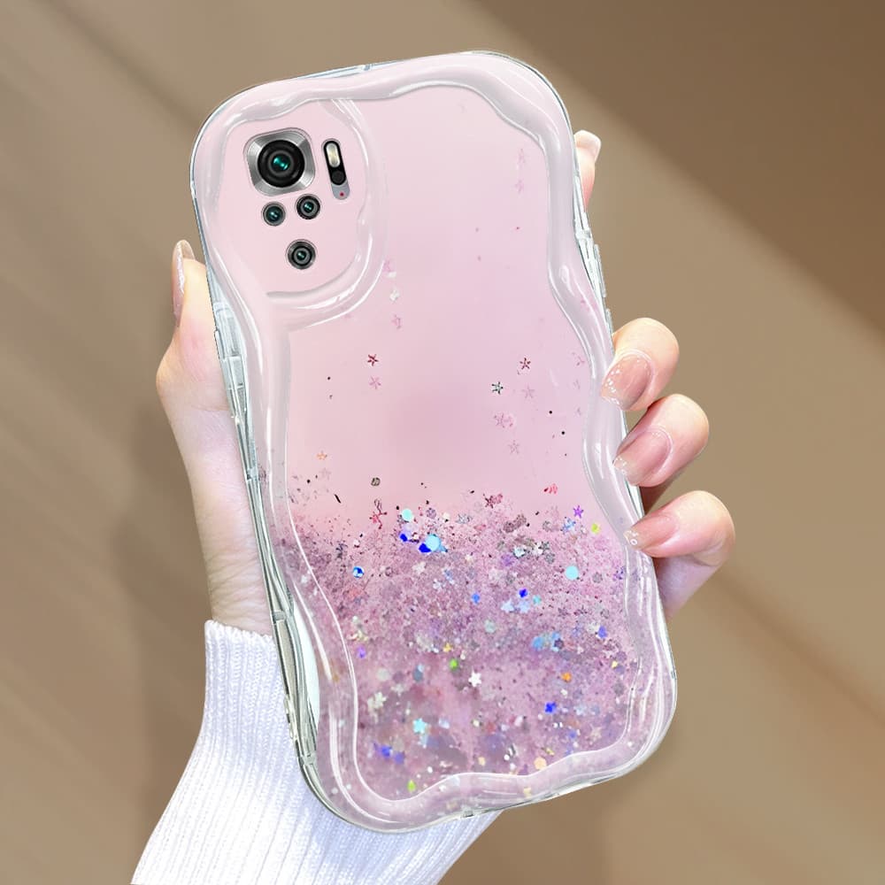 Capa Para Xiaomi Poco M5S Capinha De Silicone Macia Protetora Celular Com Textura Ondulada 3350 Case NYW