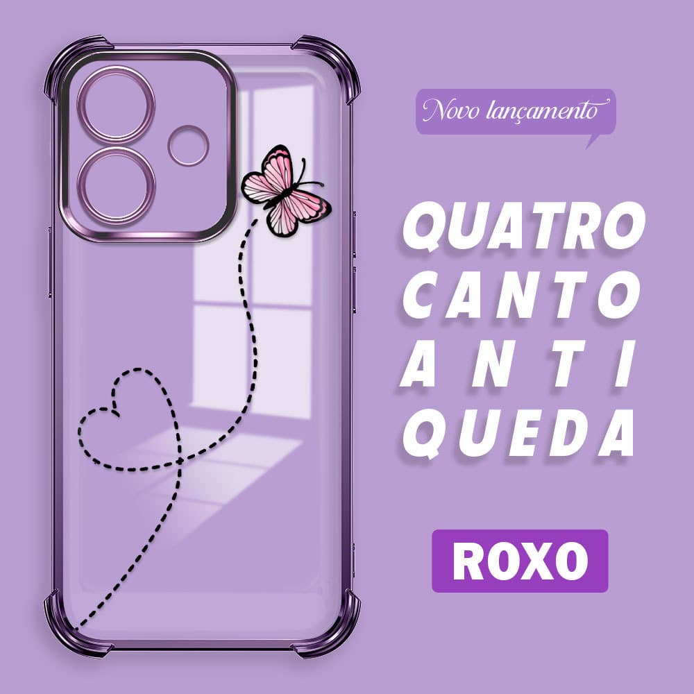 Capinha de Celular Borboleta Minimalista Anti Queda Para OPPO A40 A60 4G 5G Capa Macia Case FS0924