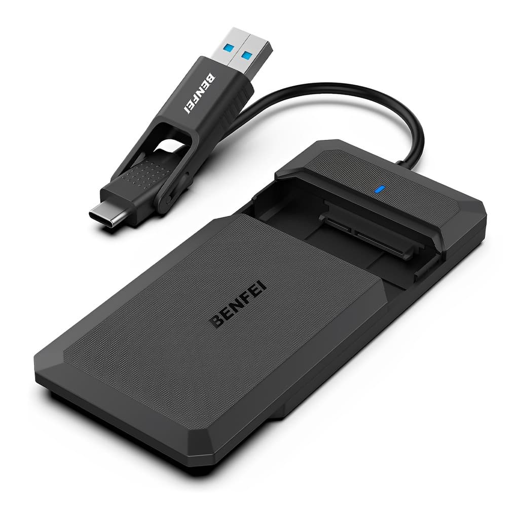 Benfei Gabinete Case Externa 2.5 pol. p/Usb A/C Preto
