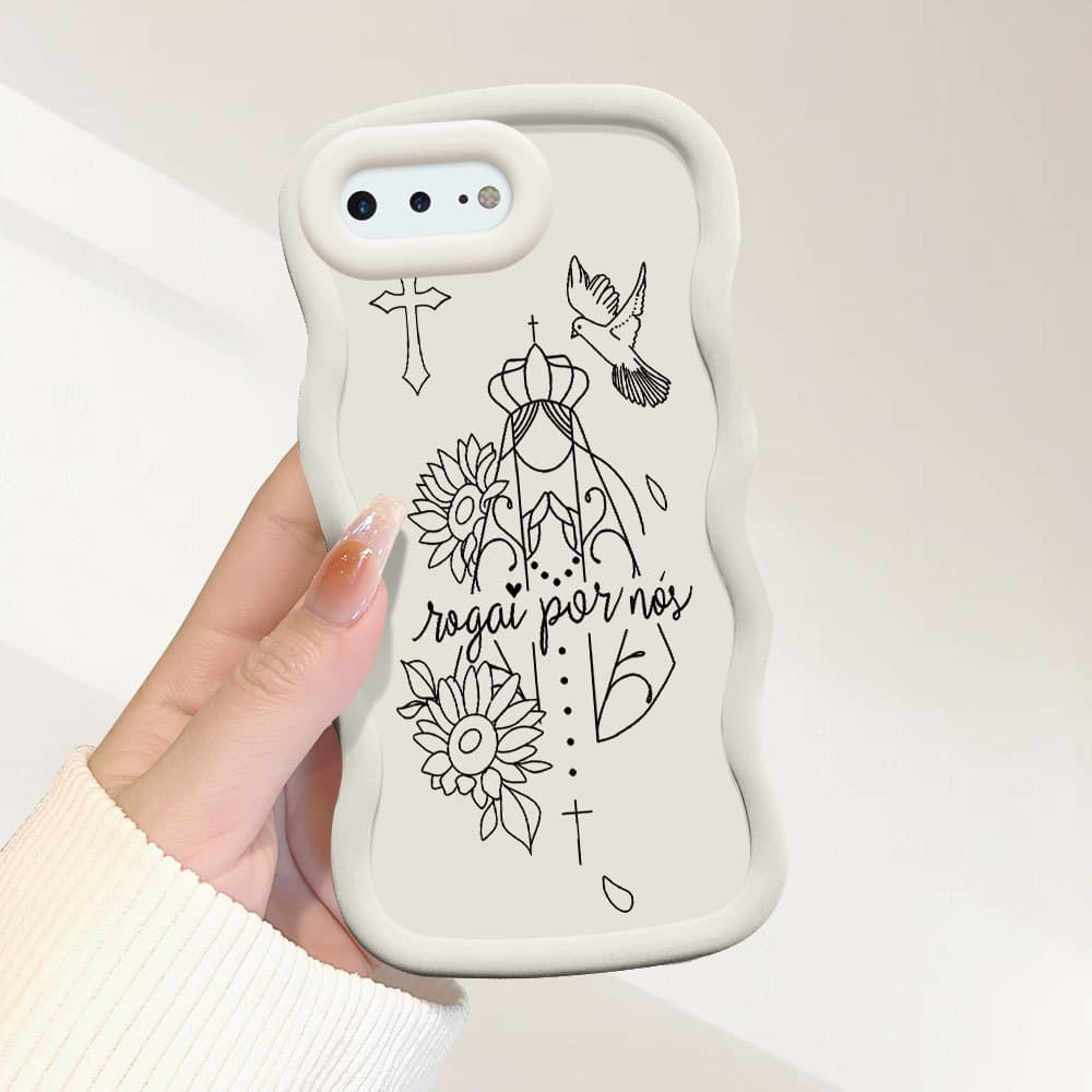 Capinha Para iPhone 7 8 6 6S Plus Capa de Celular Macia MKL0332