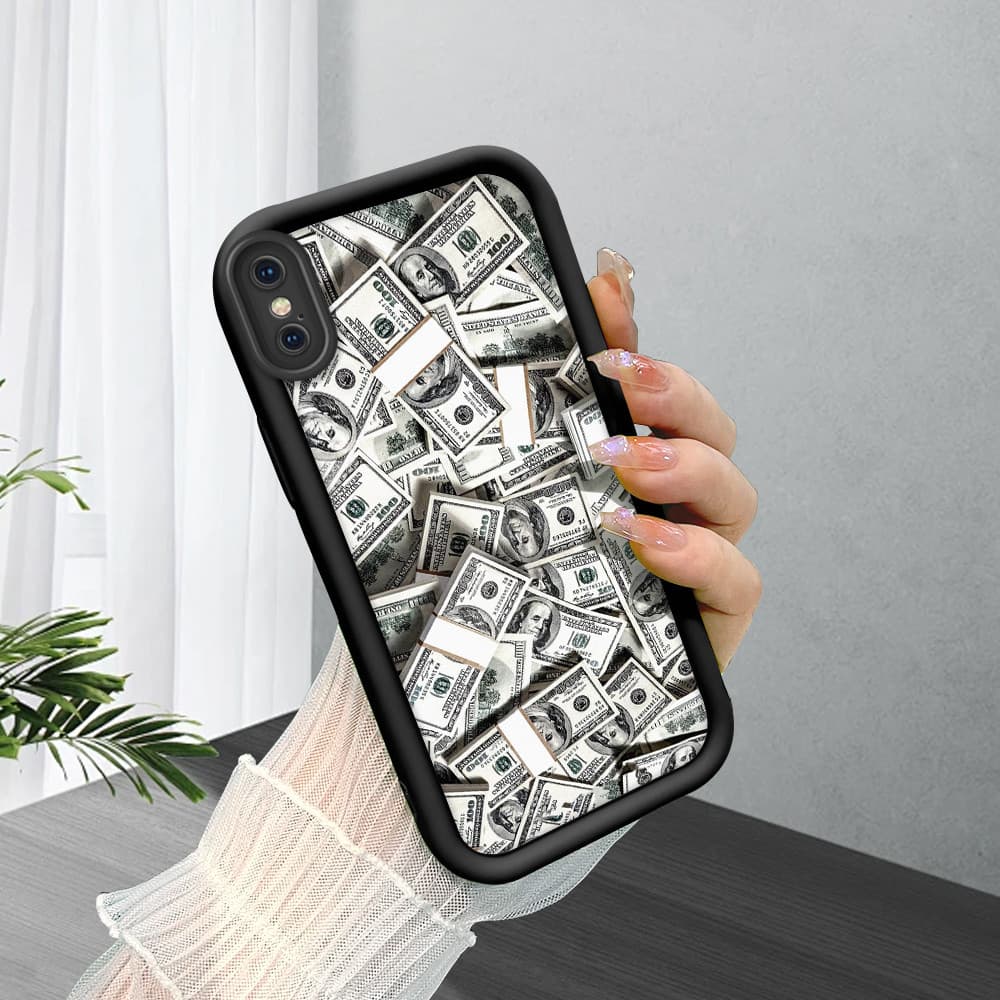 Capinha De Celular Silicone Macio Para iPhone X XS Capa Protetora Preto Case 6353 TYB