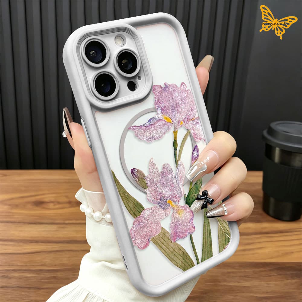 Capinha Magnética Para iPhone 15 13 12 11 Capa De De Celular Macia Silicone Support Magsafe TYCX 1626