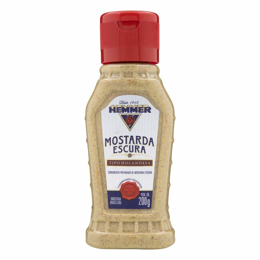 Mostarda Escura Sabor Intenso e Delicioso 200g