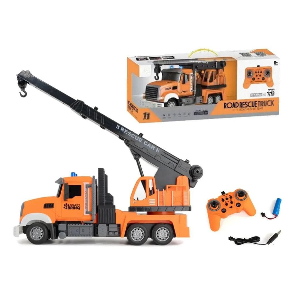 Carrinho Controle Remoto 11ch Caminhão Guindaste 11 Canais