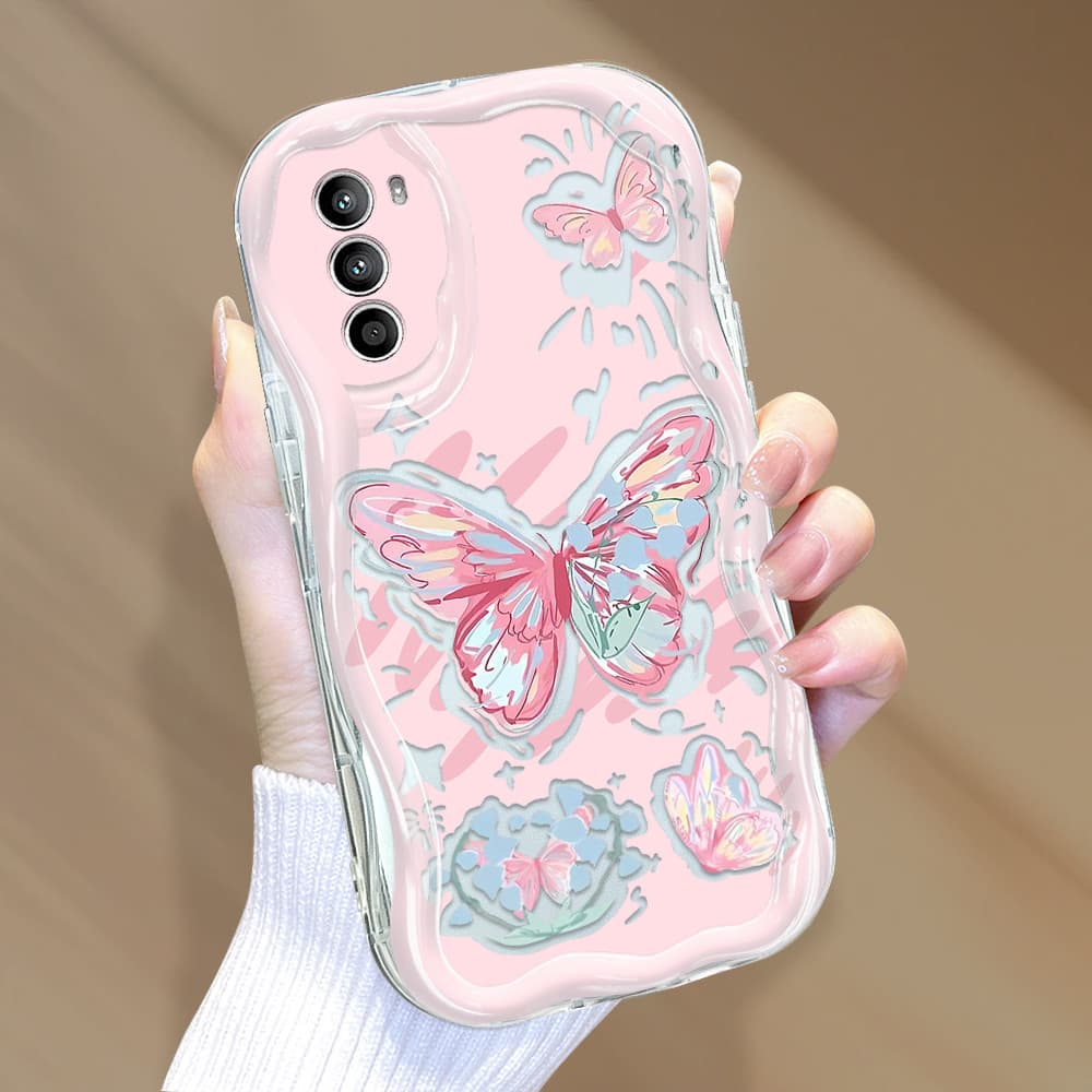 Capa Para Motorola Moto G52 G82 5G Capinha De Silicone Macia Protetora Celular Com Textura Ondulada 3356 Case NYW