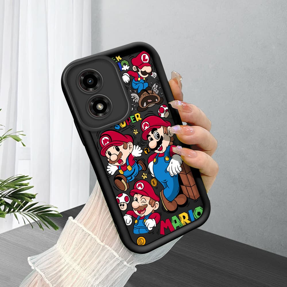 Capinha De Celular Silicone Macio Para Motorola Moto G04 G04S E14 Capa Protetora Preto Case 7715 TYB