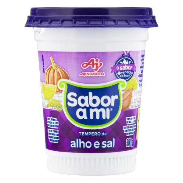 Kit 2 Alho E Sal 300g Tempero Completo Sabor Caseiro