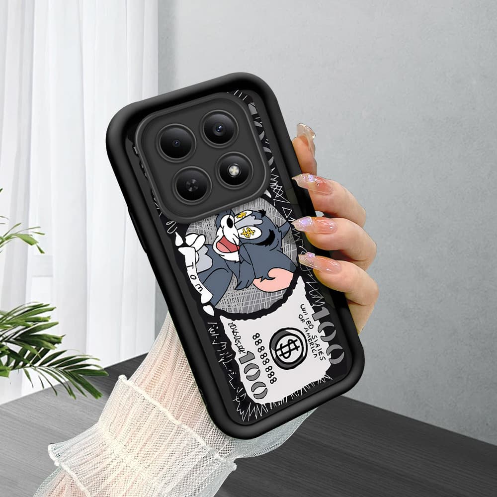 Capinha Macia Silicone Protetora Preta Case Para Xiaomi Poco M8 5G Capa De Celular BTY 5782