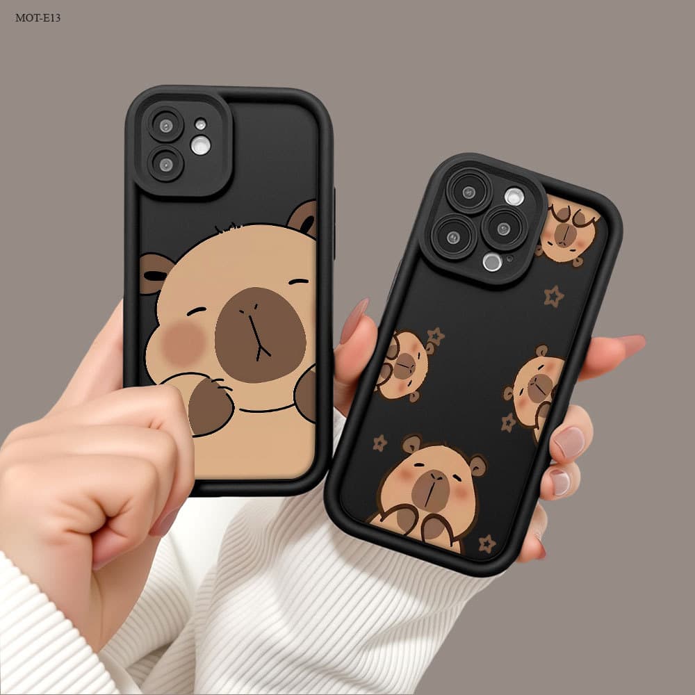 Capinha Para Motorola Moto E13 E22 E40 E32 Capa de Silicone Macia Anti-queda Celular TY7639