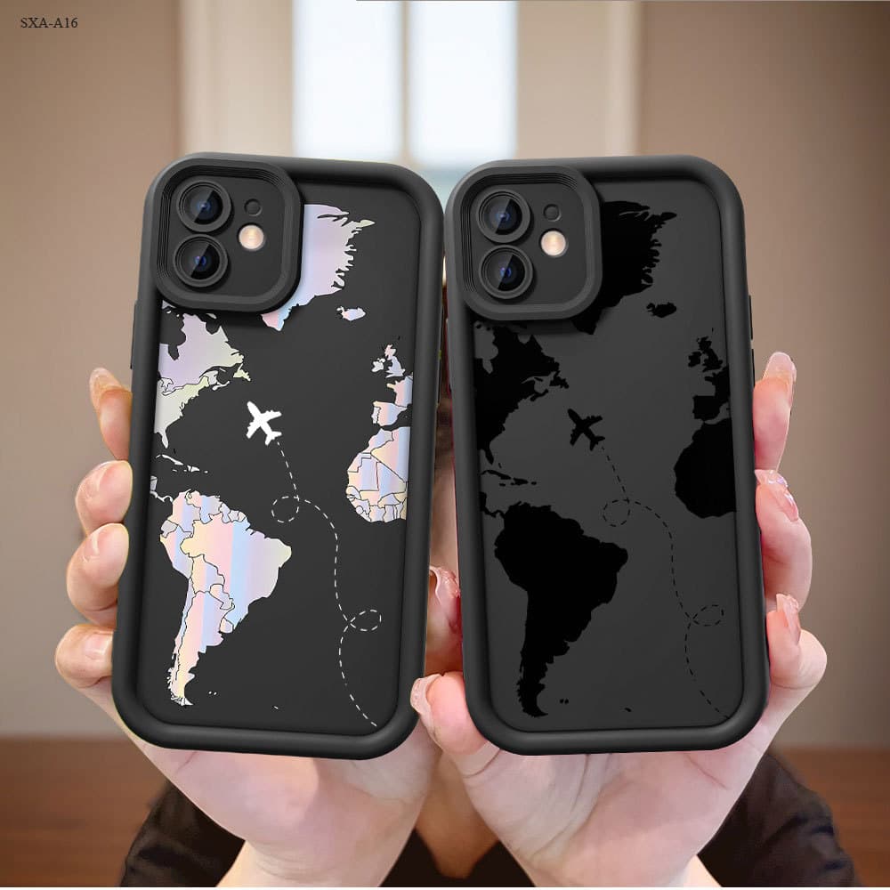 Capinha de Silicone Preta Para Samsung Galaxy A17 A16 A15 A14 A13 A12 4G 5G Capa de Celular Macia TY7958