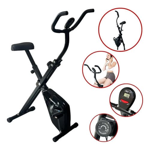 BICICLETA ERGOMÉTRICA VERTICAL DOBRÁVEL FLYWHEEL 2KG Importway IWF009