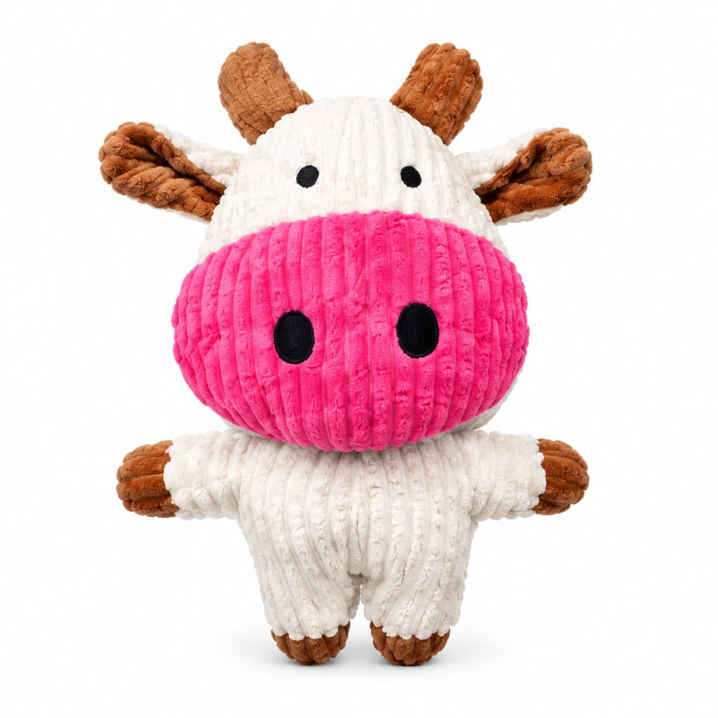 brinquedo para cachorro, mordedor para cachorro, brinquedo de pelúcia, brinquedo de vaquinha