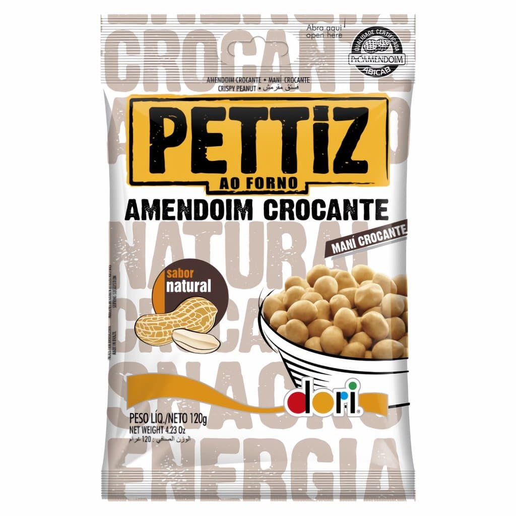 Amendoim Crocante Natural 120g Torrado Petisco Saudável Sabor Delicioso Crocante