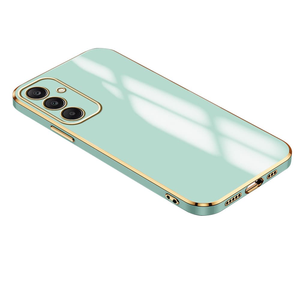 Capa Para Samsung Galaxy A25 5G Case Borda Dourada Anti-Impacto Capinha De Celular DD 1000