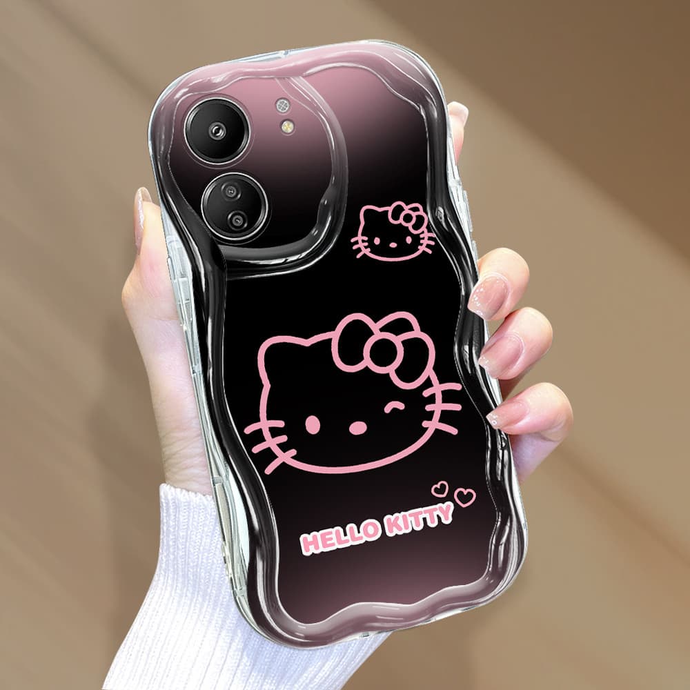 Capa Para Xiaomi Redmi 13C 4G Capinha De Silicone Macia Protetora Celular Com Textura Ondulada 3301 Case NYW