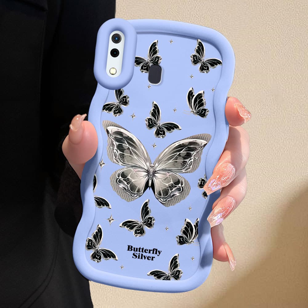 Capinha Borboleta Silicone Macia Capa Para Samsung Galaxy A30 A20 Capas Celular Prova De Quedas Case 0200 MKL