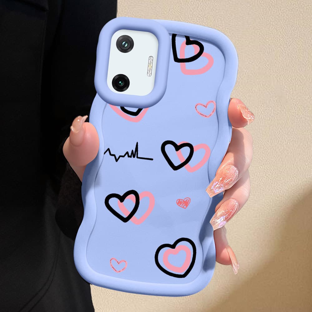 Capa Coração Para Xiaomi Poco F7 5G Capinha Macia De Silicone Celular 0208 MKL