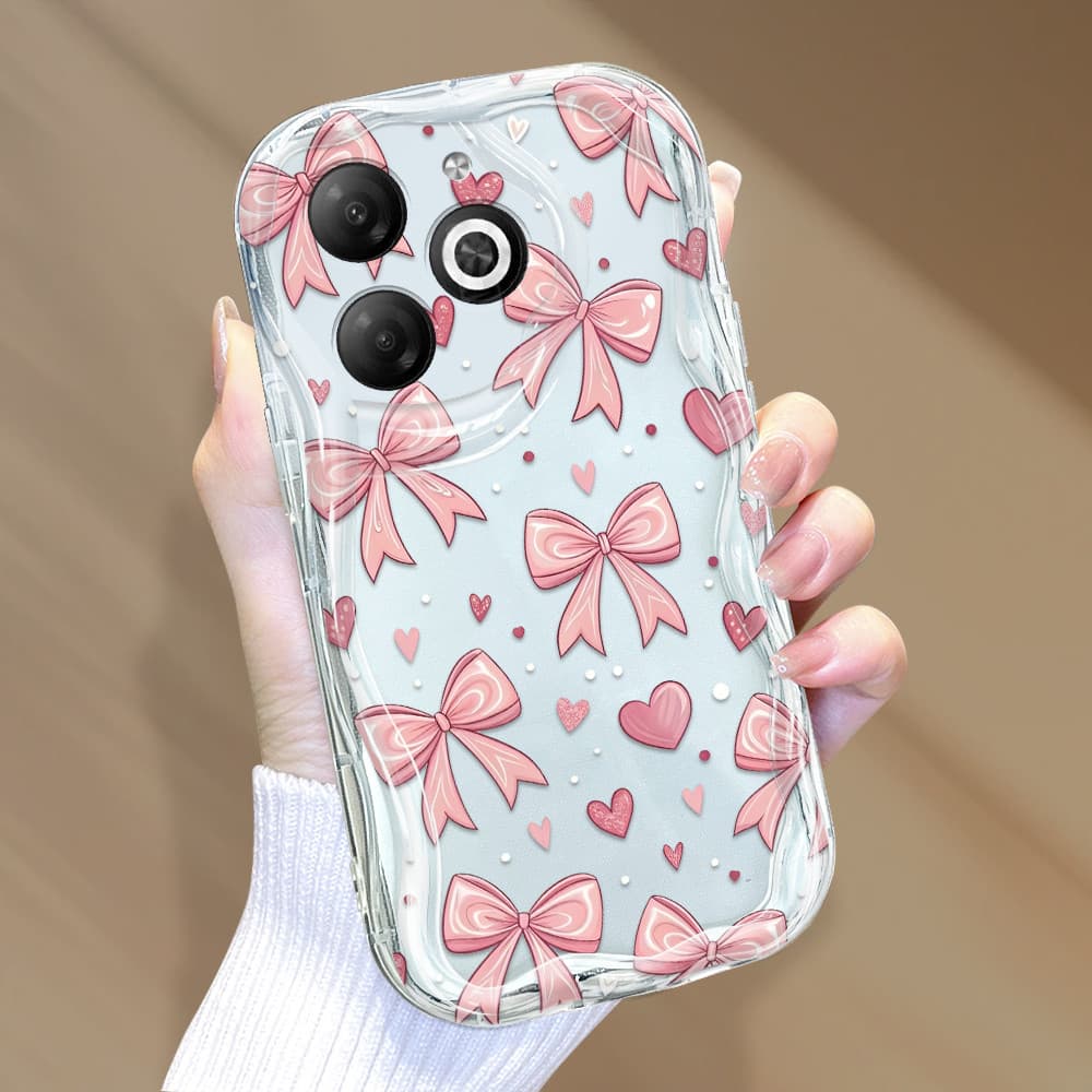 Capa Para Infinix Smart 8 Pro HD Plus Hot 40i Capinha De Silicone Macia Protetora Celular Com Textura Ondulada 3375 NYW