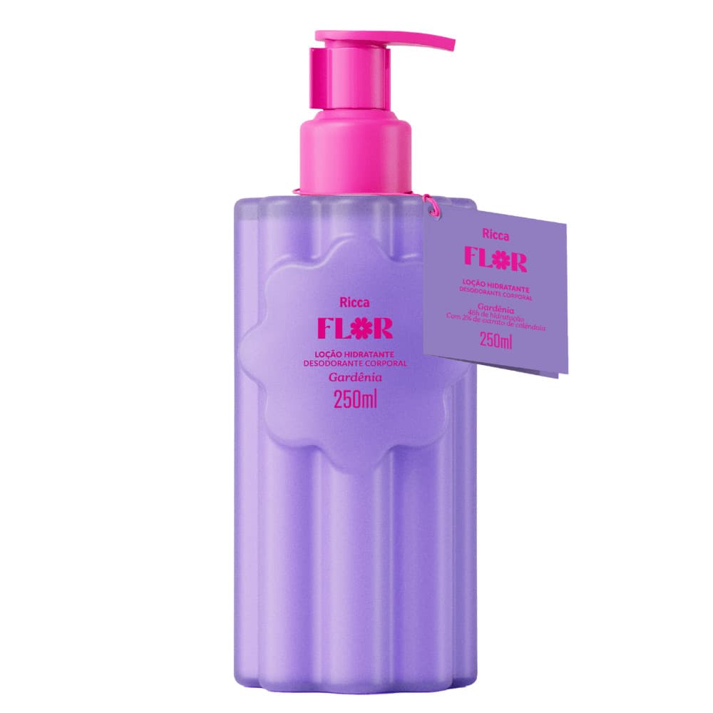 Loção Hidratante Deo Corporal Ricca Flor Gardênia 250Ml