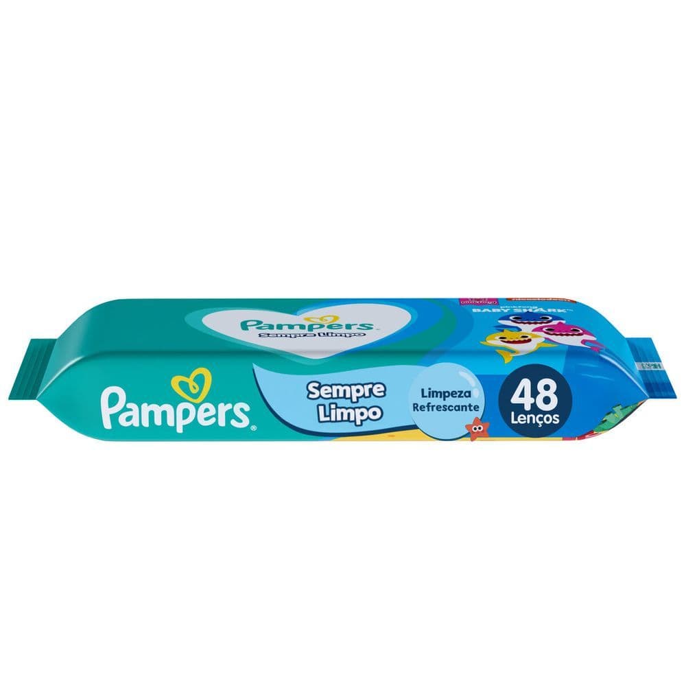Lenco Pampers Umedecido Splash Baby Shark C/48un Procter & Gamble Ind