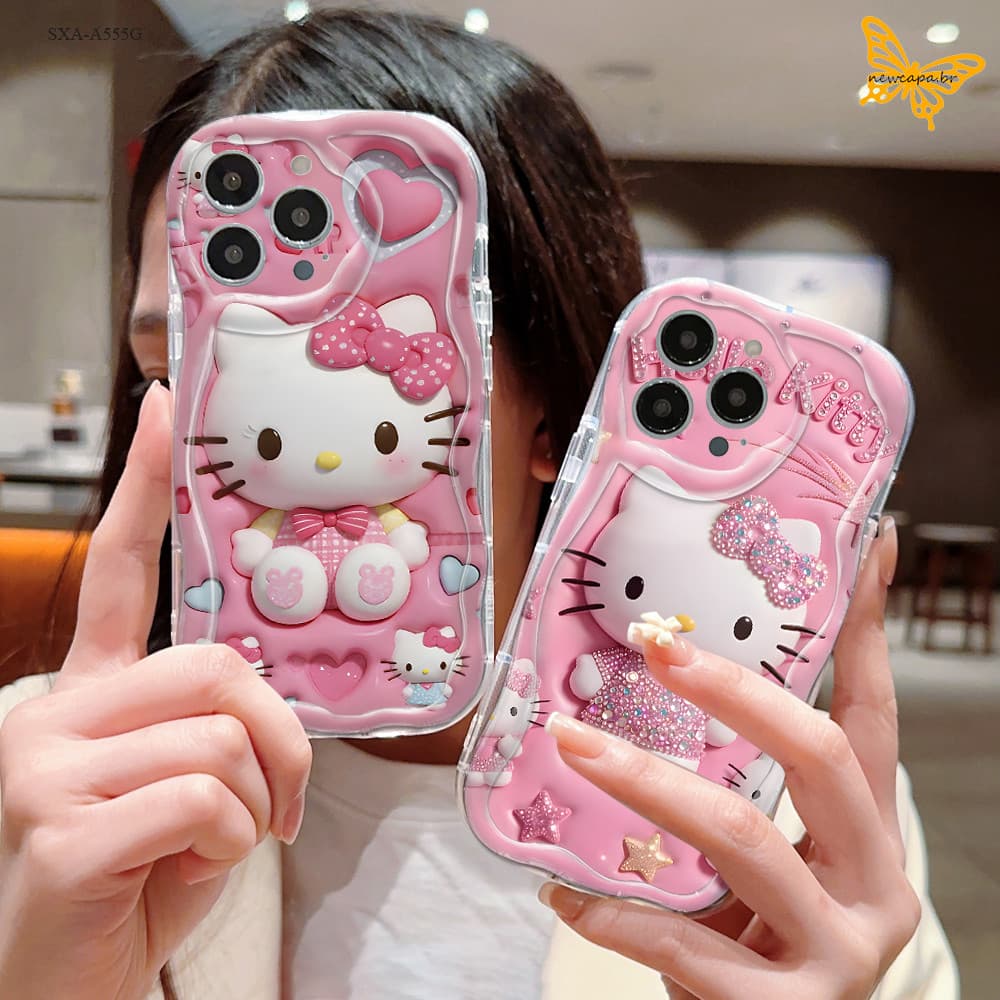 Capinha Para Samsung Galaxy A57 A56 A55 A54 A50 A30S 4G 5G Capa Macia Cream Wave Case NYW 3361
