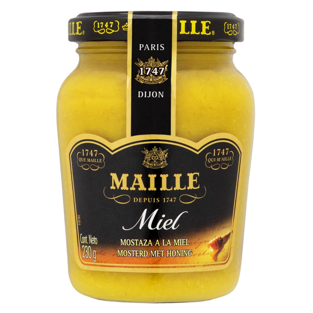 Mostarda Dijon com Mel Sabor Suave e Delicioso 230g