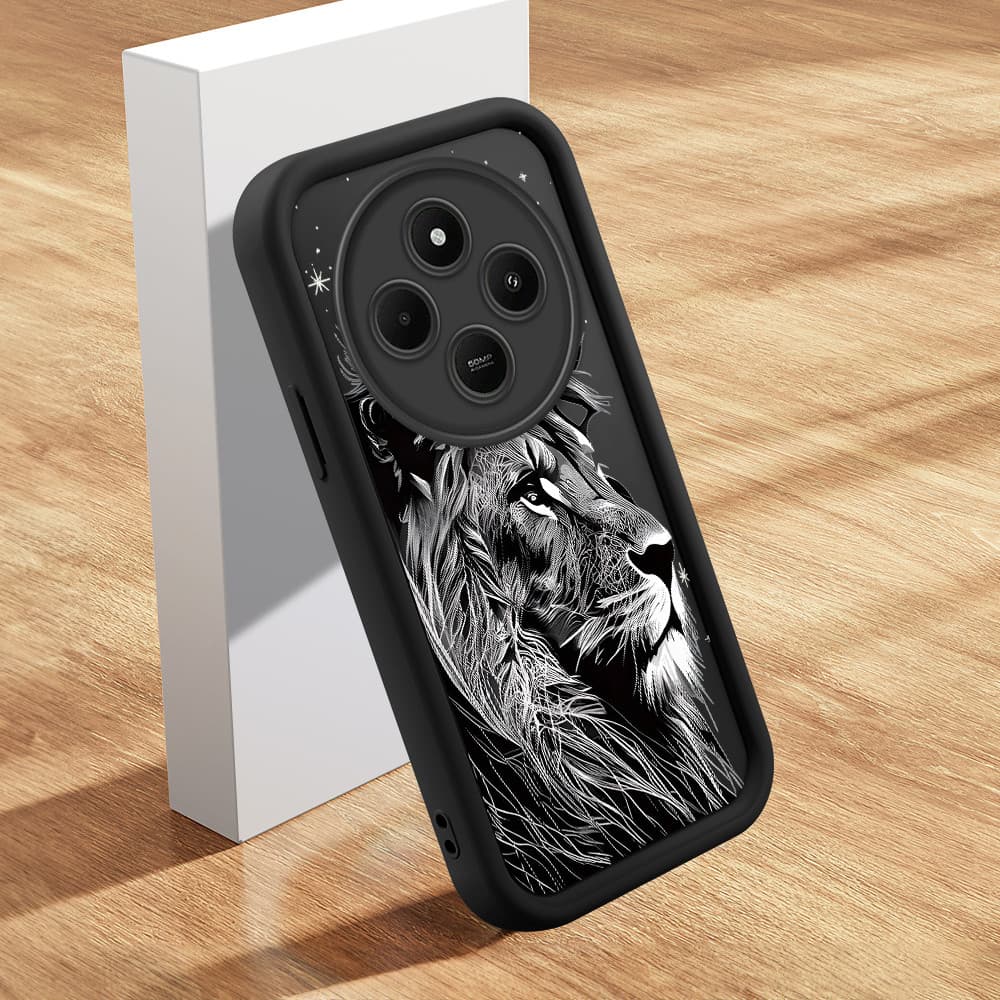 Capinha Para Xiaomi Redmi 14C Poco C75 A4 5G Capa De Celular Macia Silicone Protetora Preta Case BTY 7808